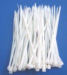 500 PCS 10 inch White Nylon Cable Wire Zip Ties 50 Lbs  