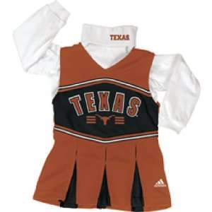  Toddler Texas Longhorns 2piece Cheerleader Poly Jumper 