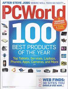 PC WORLD MAGAZINE 100 BEST PRODUCTS OF THE YEAR TABLETS LAPTOPS PHONES 