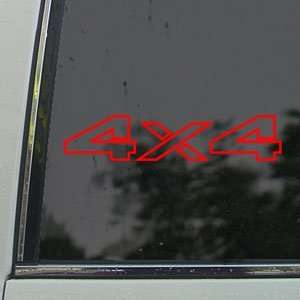 4X4 Offroad Red Decal Car Truck Bumper Window Red Sticker