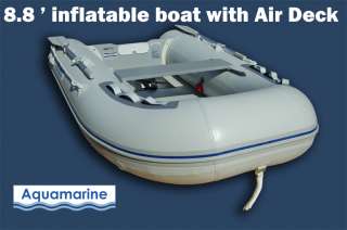 11 (8.8 ft ) INFLATABLE MOTOR BOAT DINGHY FISHING RAFT with 