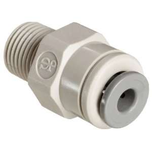   Tube Fitting, Acetal Copolymer, Straight Adapter, 5/32 Tube OD x 1/4