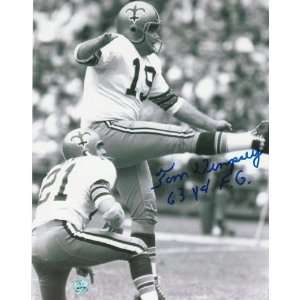 Tom Dempsey Autographed Follow Through on 63 Yarder New 