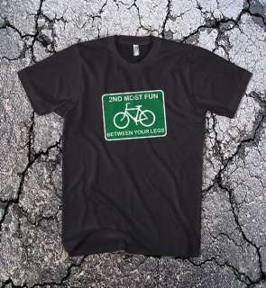 BICYCLE 2nd Most Fun Between Your Legs Cycling T Shirt  