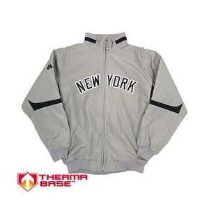  New York Yankees Youth Grey Therma Base Premier Jacket by 
