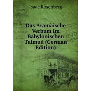   Talmud (German Edition) (9785877817616) Isaac Rosenberg Books