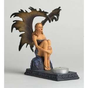  Fairy on Rock Candleholder