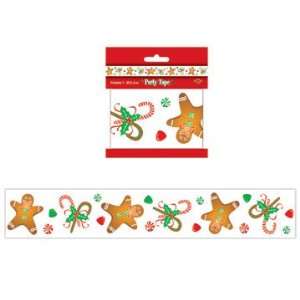 Gingerbread Man Party Tape 3in. x 20ft. Pkg/1