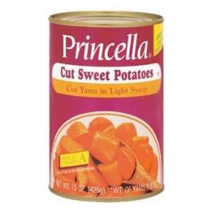 Princella Cut Yams in Light Syrup 15 oz (Pack of 24)  