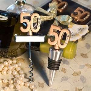  50th Anniversary Barware Favors Set of 12 Health 