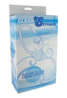 CleanStream In Line Accelerator Bulb Douche Enema Cleansing System 