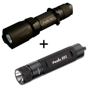 Fenix E01 Led Flashlight & TK10 Premium Cree Q5 LED Flashlight Combo