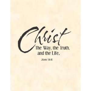  Christ, the way, the truthwall quote 