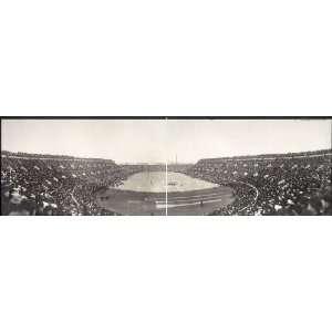  Panoramic Reprint of Yale   Harvard football game
