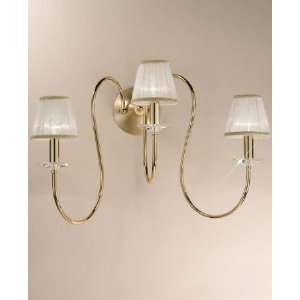 La Fenice wall sconce large   chrome plated, beige, 110   125V (for 