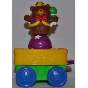 Little People Circus Bear 2003 & Preforming Train Car 2003 