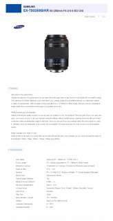 SAMSUNG T50200IB NX 50 200mm OIS Zoom Lens + i Function  