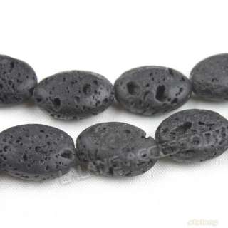 6strings Black Volcano Lava Flatback Beads 13mm 110909  