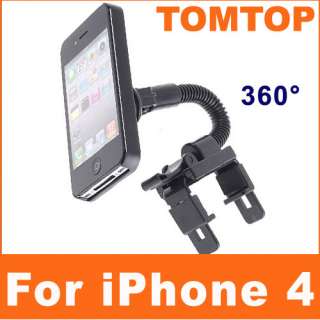Rotation 360° Car Mount Holder Stand for iPhone 4 4G  