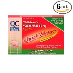  Quality Choice Childrens Non aspirin 80mg. Fever Reducer 