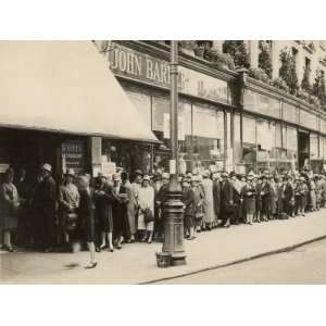  Queuing for a Sale at Barkers, Kensington, London 