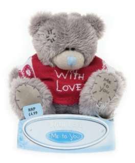   Me to You 3 Inch Bear With Love by Carte Blanche 
