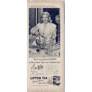   Production for Paramount Release.  1946 LIPTON TEA Ad, A4358