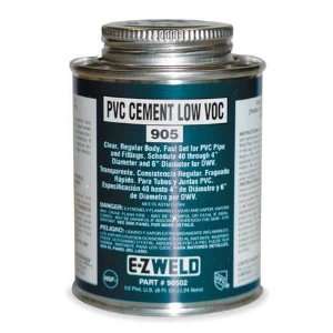  EZ WELD WW60504 Cement,32 Oz,Clear,PVC,Low VOC