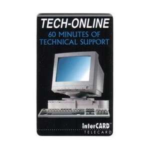 Collectible Phone Card 60m Intercard Telecard Tech Online 60 Minutes 