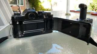 Nikon FM2 35 MM FILM CAMERA SLR with MD12 Motor Drive Strap Body Cap 