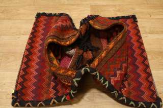 Antique Tribal Saddle Bag Kilim Kelim Weaving Wool Persian Area Rug 