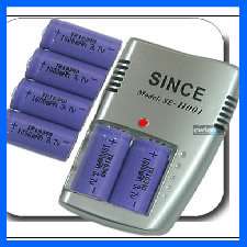 4x CR123A 3.7v CR123 Rechargeable LI Battery + CHARGER  