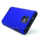 Blue V2 2 in 1 Double Layer Hard Case Gel Cover for Samsung Infuse 4G 