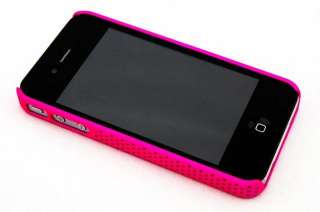 Perforated Slim Back Case Apple iPhone 4 4G   Hot Pink  