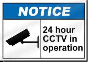 24 Hour Cctv In Operation Notice Sign  
