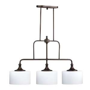   6590 3 86 Rockwood 3 Light Down Light Island in Oiled Bronze 6590 3 86