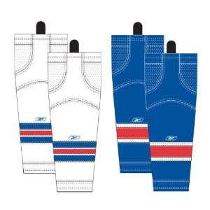 Reebok SX100 Wave Knit NHL Hockey Sock Senior   NY RANGERS WHITE 