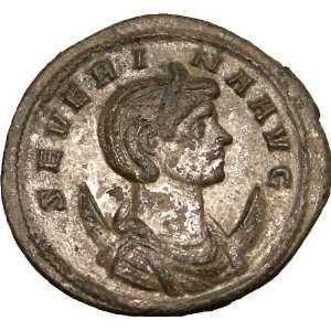 SEVERINA wife of AURELIAN 275AD Authentic Ancient Roman Coin Concordia 