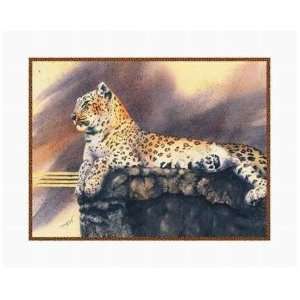  Lounging Leopard Poster Print