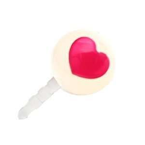  [Aznavour] Heart Ball Ear Cap for iPhone & Galaxy / Ivory 