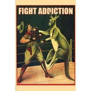  Paper poster printed on 12 x 18 stock. Fight Addiction 