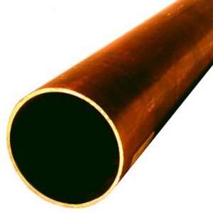 Copper 122 H04 Hard Drawn Round Tubing, ASTM B75, 1.37 ID, 1.5 OD, 0 
