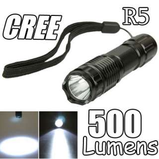   G10 CREE R5 6W 500LM Lumen Torch Flashlight 14500 or AA  