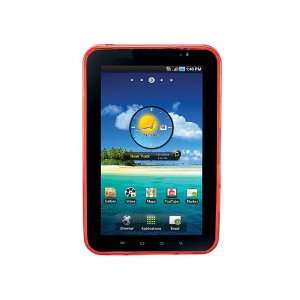   Circle Pattern for 7 inch Galaxy Tab   Red Cell Phones & Accessories