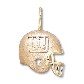 14k Yellow Gold New York Giants Football Helmet Pendant  