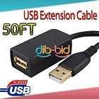 50FT 50 FT 15M USB 2.0 A Male to A Female Data Cord Extension Repeater 