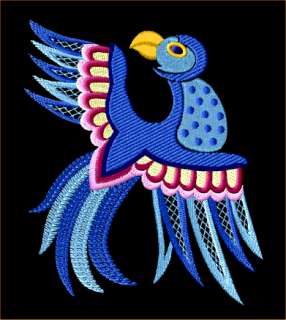 Fantasy birds machine embroidery designs 5x7 hoop  
