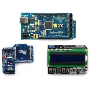   Arduino Mega1280 + SainSmart LCD Keypad Shield + SainSmart XBee Shield