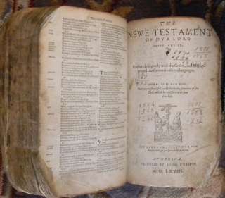 1568 GENEVA 2ND QUARTO BIBLE/RARE/ORIGINAL BINDING  