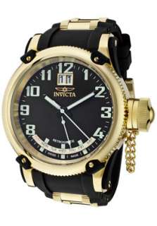 Invicta Mens 1597 Swiss Made Russian Diver Black Watch in 8 Slot Dive 